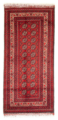 Afghan Rug - 100 x 69 cm - dark red