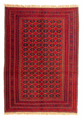 Kelim Rug - Oriental - 202 x 153 cm - dark red