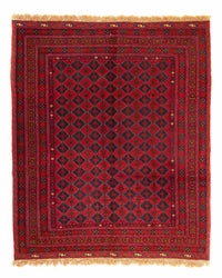 Kelim Rug - Oriental square  - 187 x 158 cm - dark red