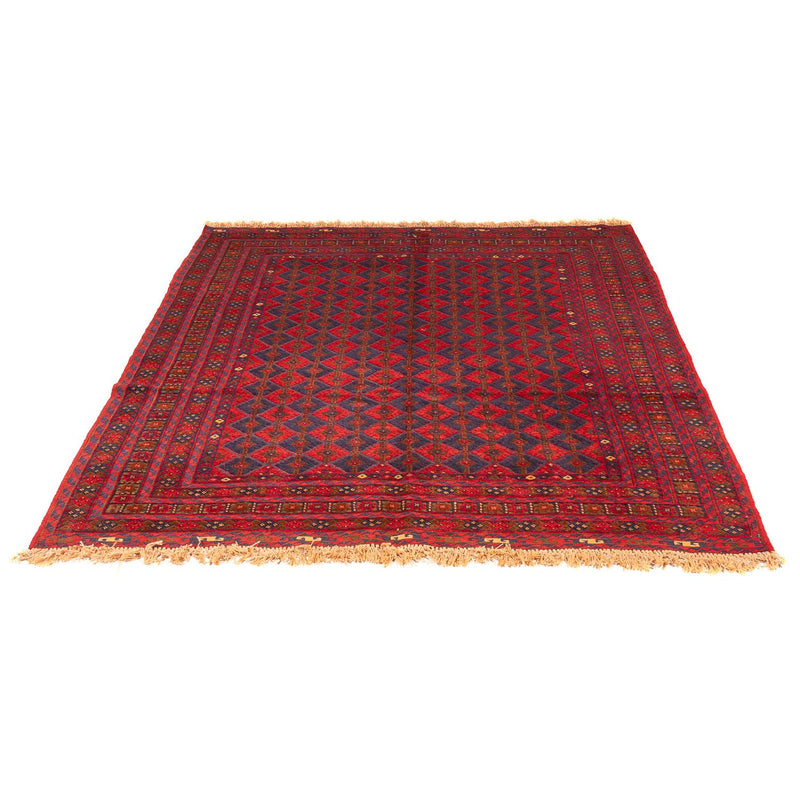 Kelim Rug - Oriental square  - 187 x 158 cm - dark red