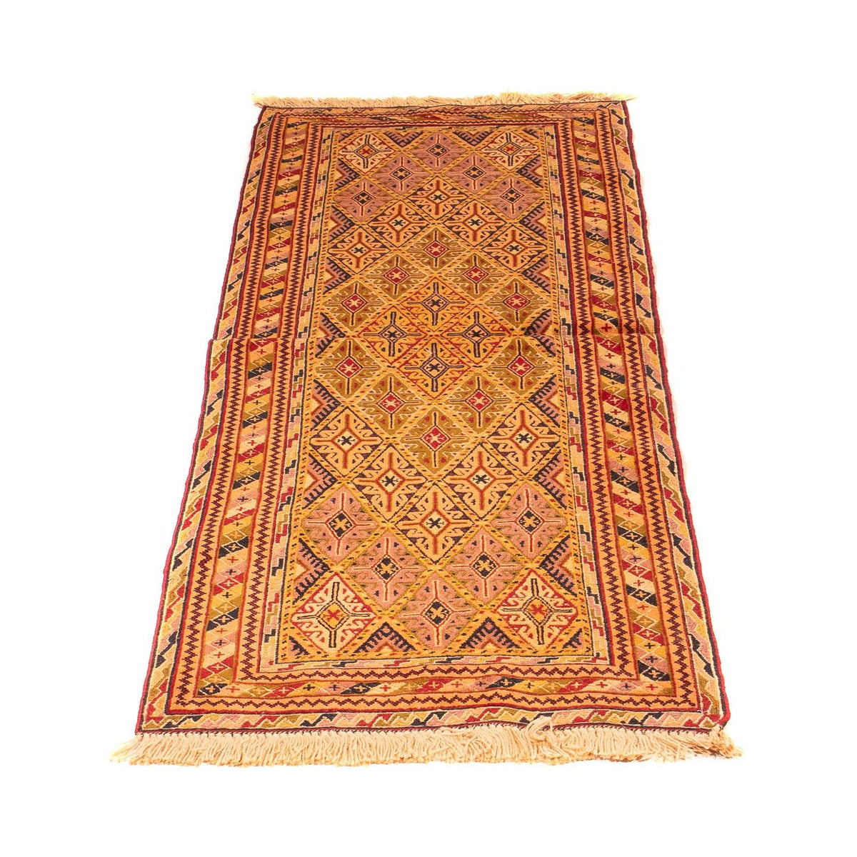 Runner Kelim Rug - Oriental - 194 x 61 cm - brown