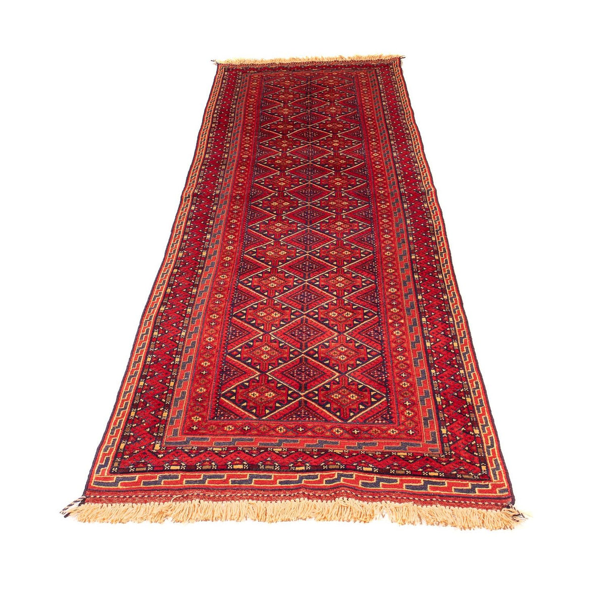 Runner Kelim Rug - Oriental - 279 x 81 cm - dark red