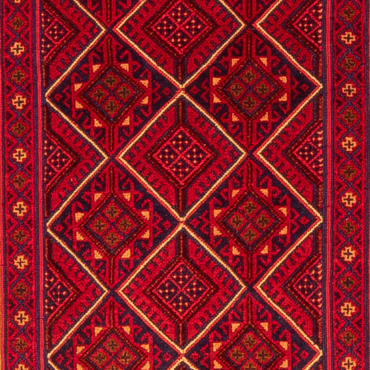 Runner Kelim Rug - Oriental - 280 x 69 cm - dark red