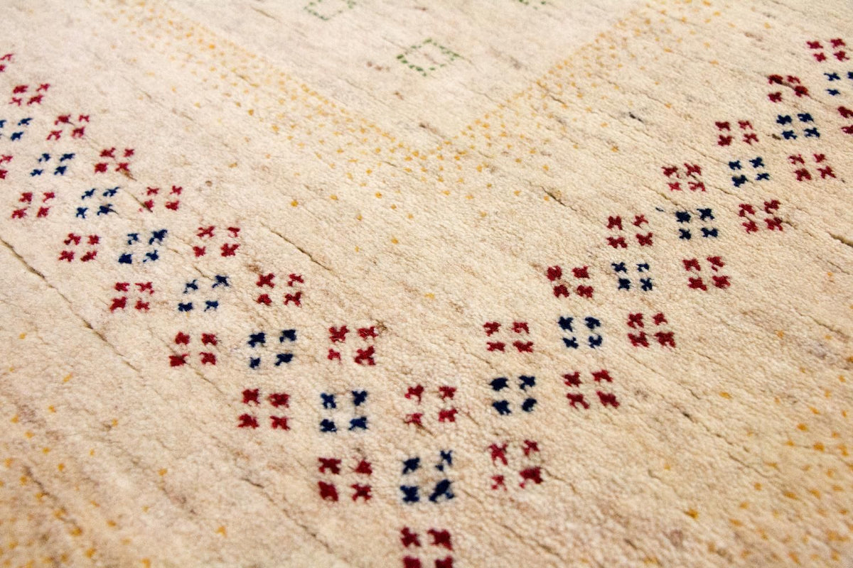 Gabbeh Rug - Loribaft Perser - 400 x 300 cm - beige