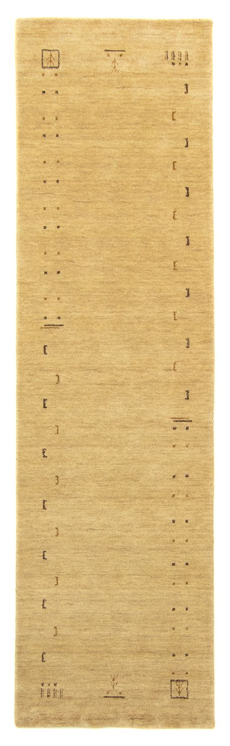 Runner Gabbeh Rug - Indus - 400 x 80 cm - beige