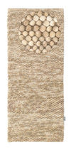 Wool Rug Mosaik - Wool Rug - Runner / Beige / 80 x 200 cm Runner