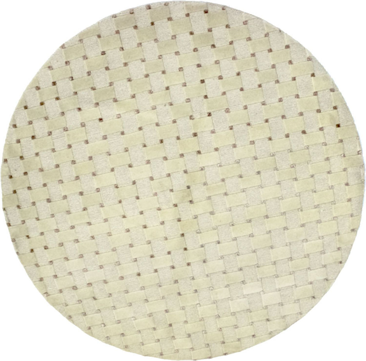 Nepal Rug round  - 150 x 150 cm - beige