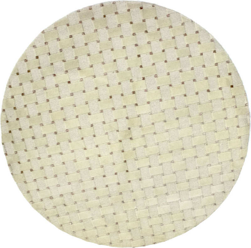 Nepal Rug round  - 150 x 150 cm - beige