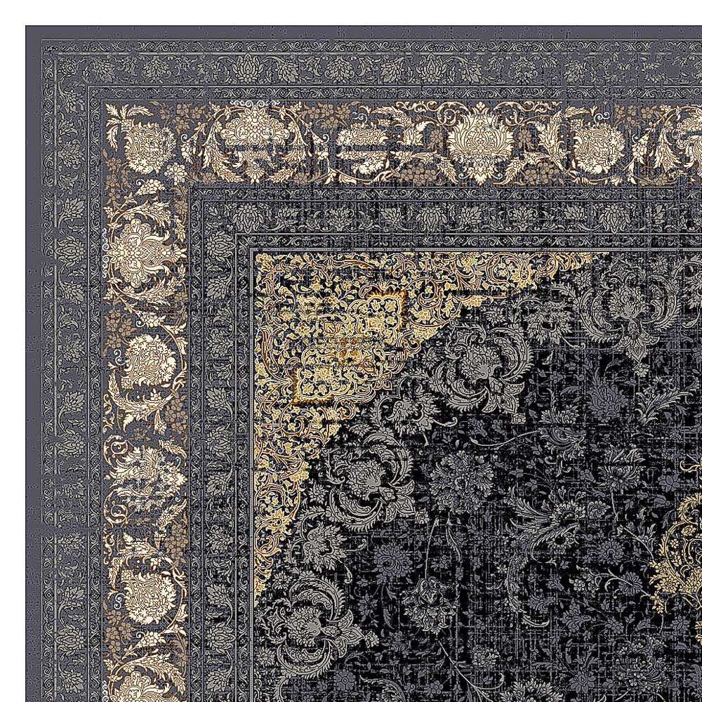 Oriental Woven Rug Golden Glam