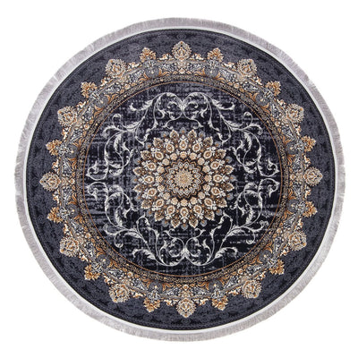 Oriental Woven Rug - Saffron Sensations - round