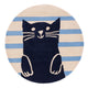 Cat Kids Rug Round