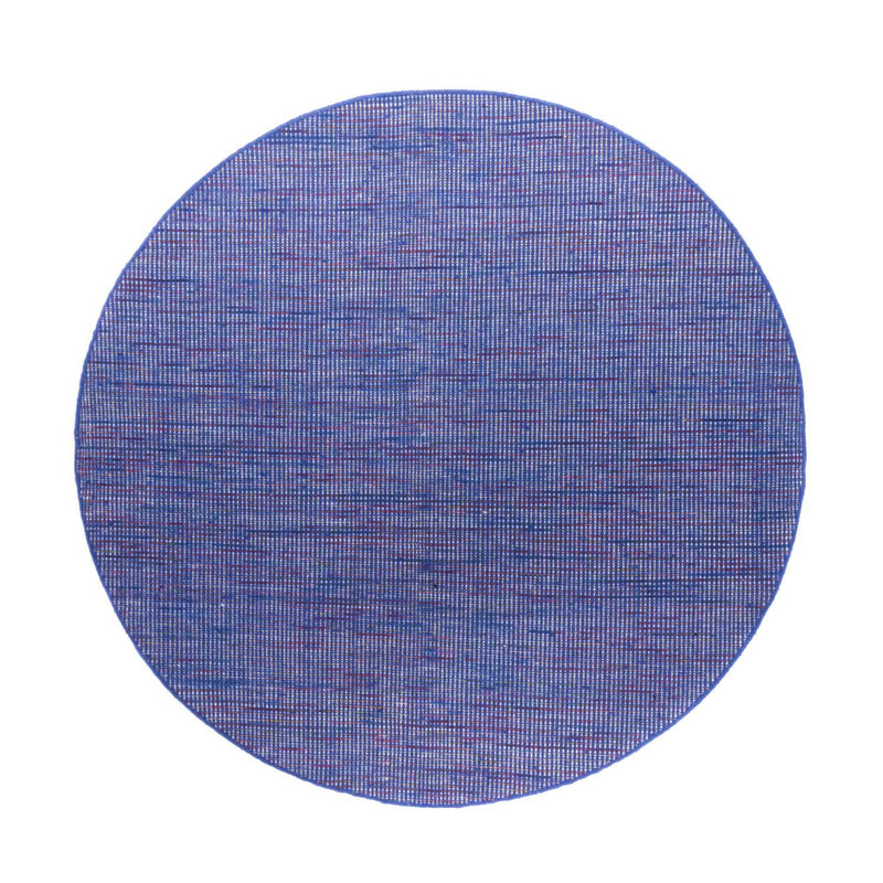 Kelim Rug - Trendy round  - 200 x 200 cm - blue