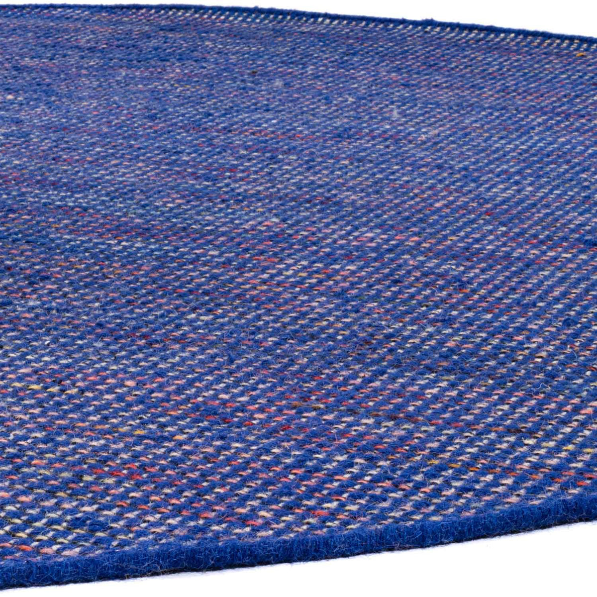 Kelim Rug - Trendy round  - 200 x 200 cm - blue