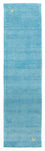 Runner Gabbeh Rug - Indus - 400 x 80 cm - light blue