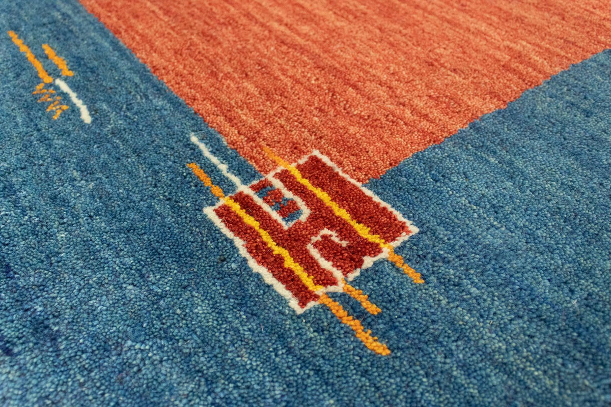 Runner Gabbeh Rug - Indus - 200 x 80 cm - red