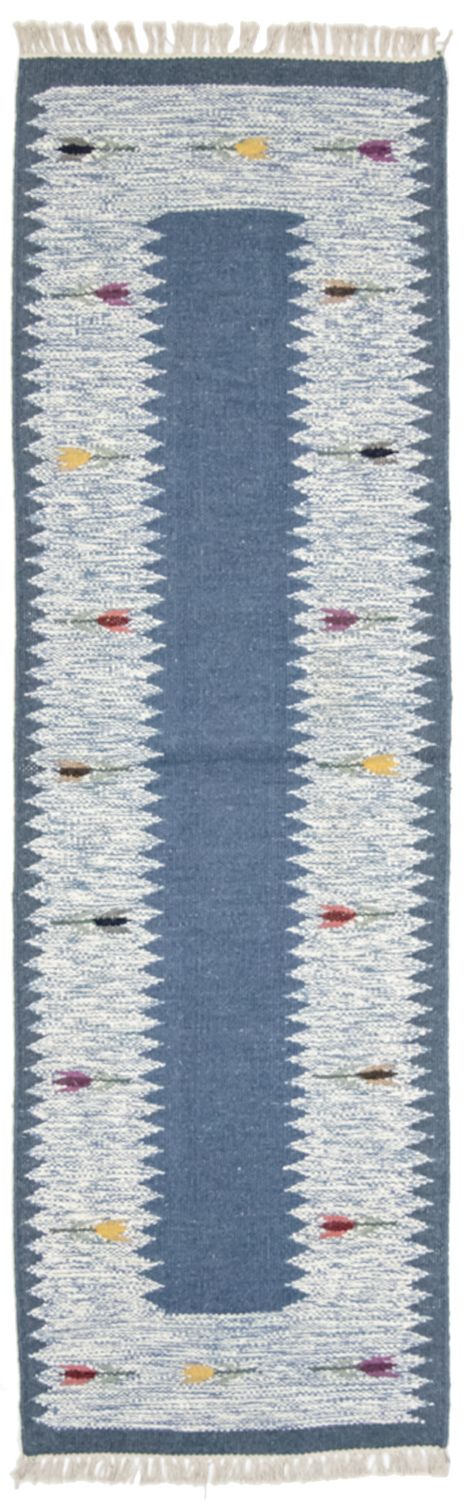 Runner Kelim Rug - Trendy - 250 x 80 cm - blue