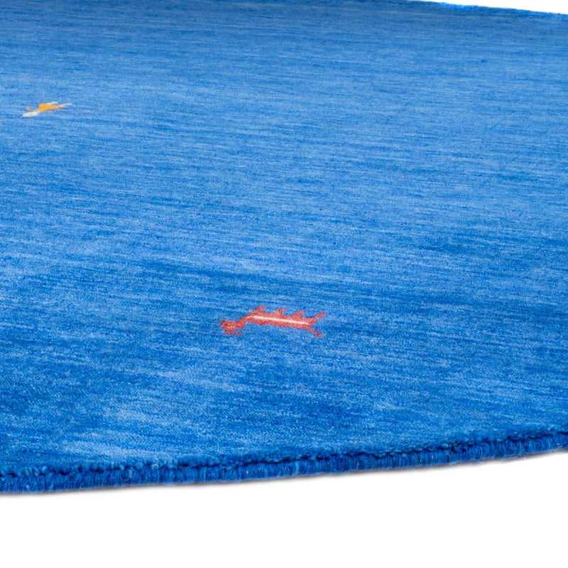 Gabbeh Rug - Softy round  - 250 x 250 cm - blue