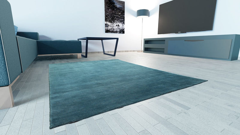 Gabbeh Rug - Indus - 250 x 200 cm - petrol blue