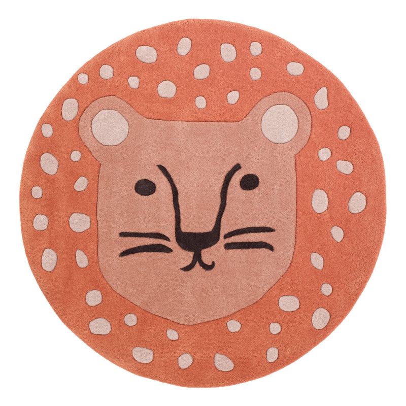 Lion Kids Rug Round