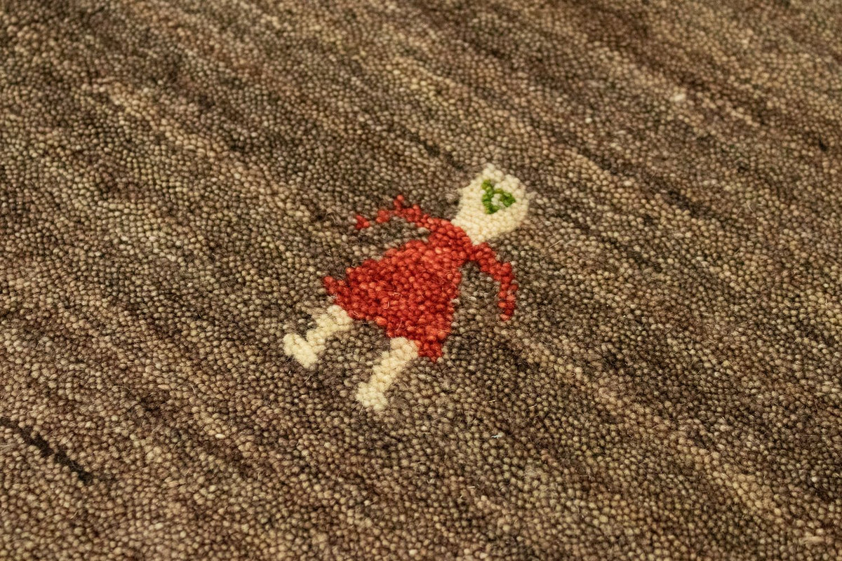 Runner Gabbeh Rug - Indus - 200 x 80 cm - brown