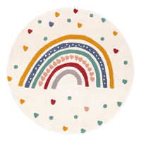 Rainbow Kids Rug Round – product image