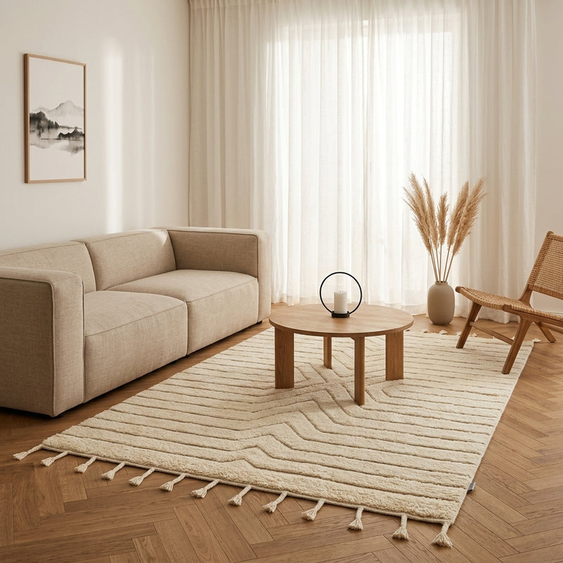 Wool Rug Bedouin Natural - Wool Rug