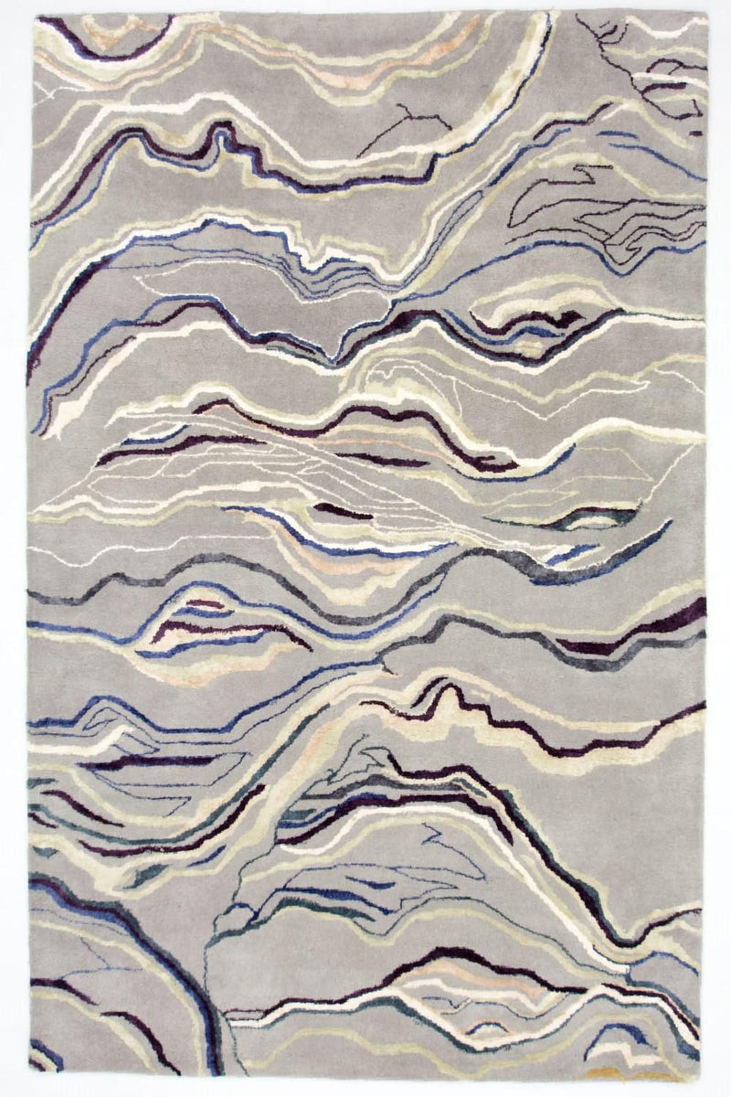 Designer Rug - 243 x 153 cm - silver