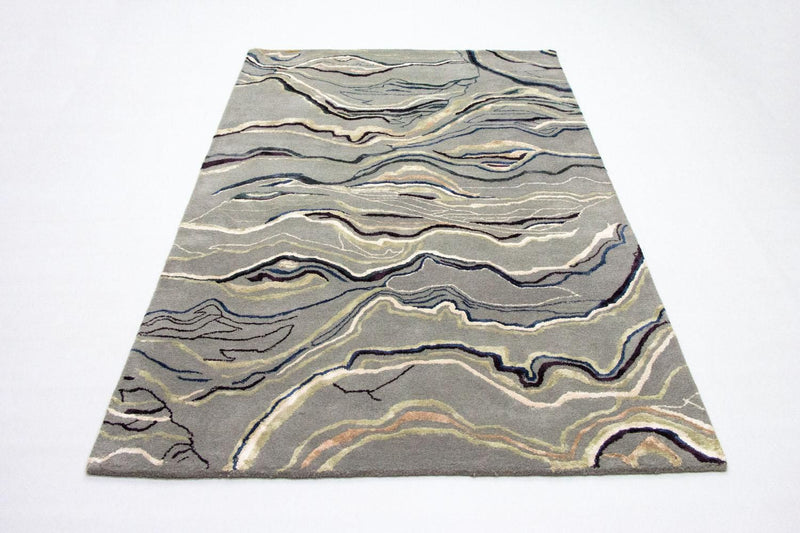 Designer Rug - 243 x 153 cm - silver