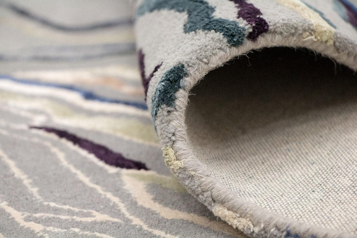 Designer Rug - 243 x 153 cm - silver