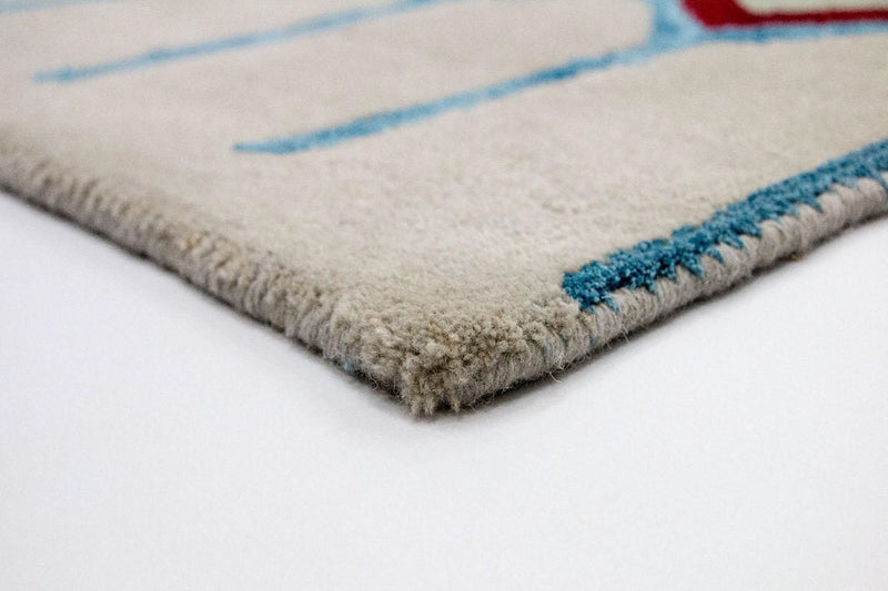 Designer Rug - 241 x 156 cm - beige