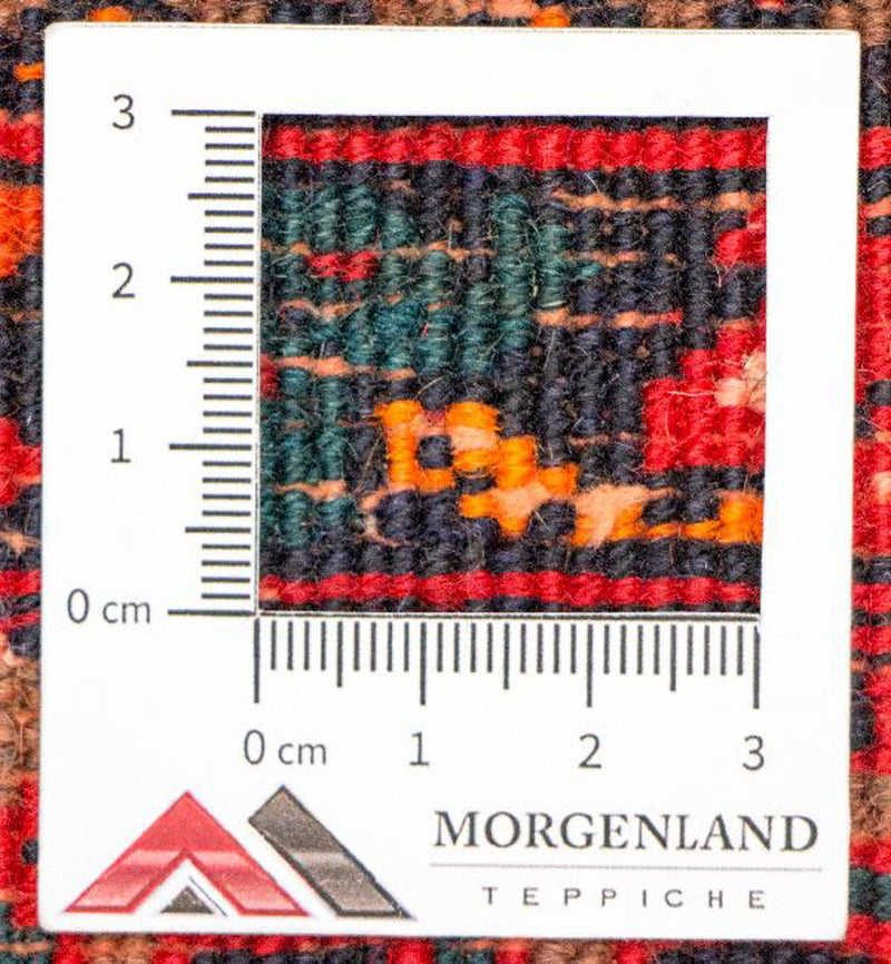 Runner Afghan Rug - Bukhara - 257 x 83 cm - red