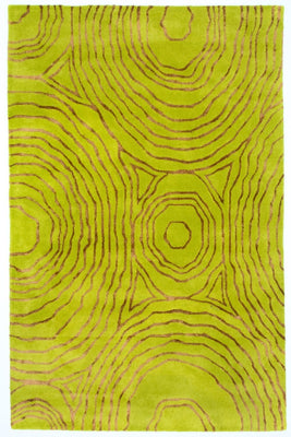 Designer Rug - 241 x 152 cm - light green