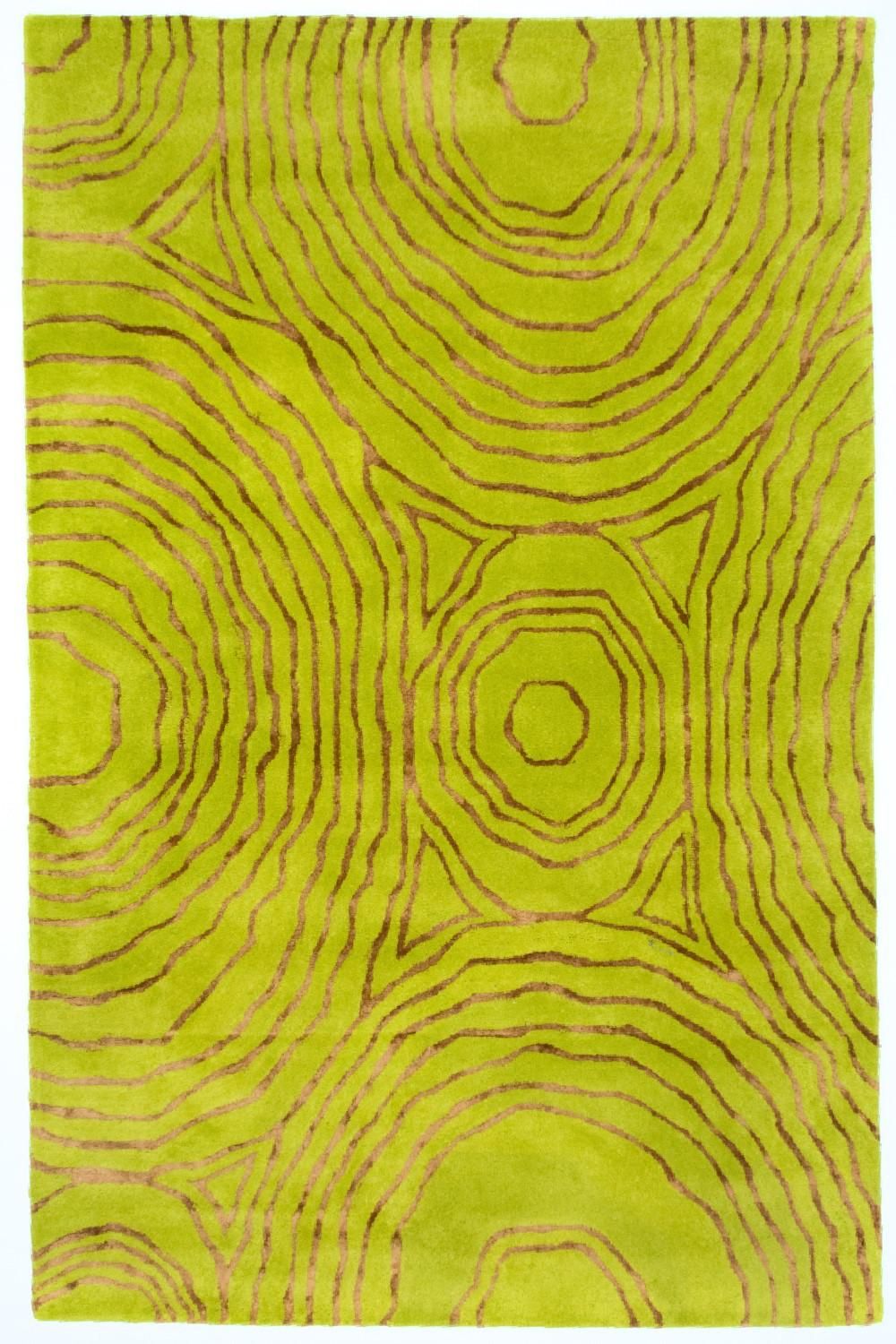 Designer Rug - 241 x 152 cm - light green