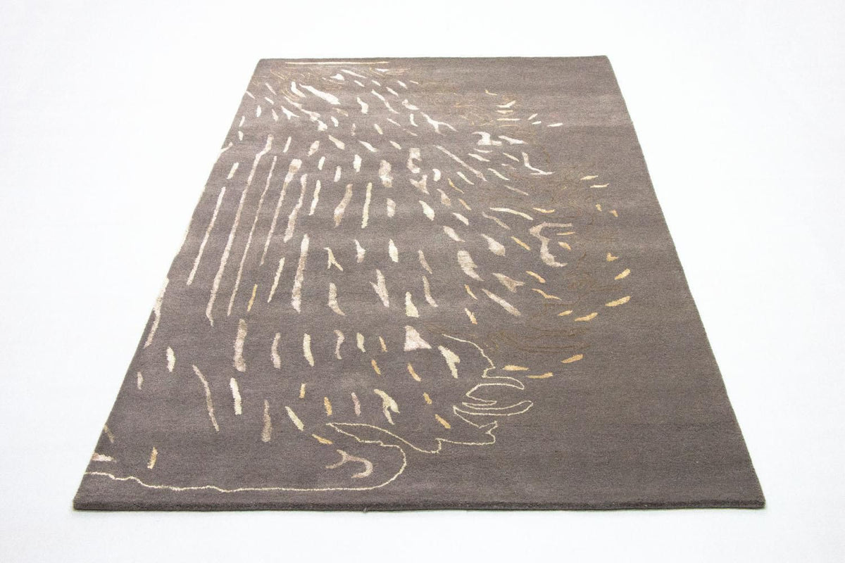 Designer Rug - 242 x 153 cm - brown