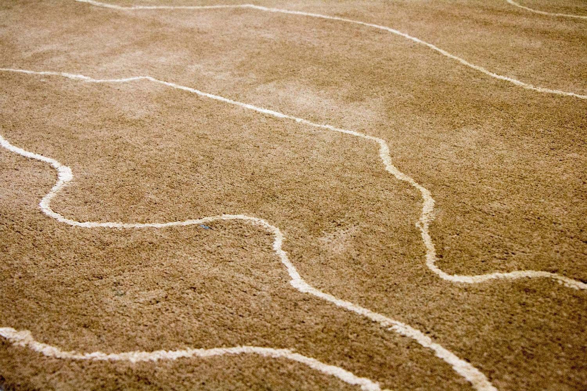 Designer Rug - 240 x 151 cm - brown