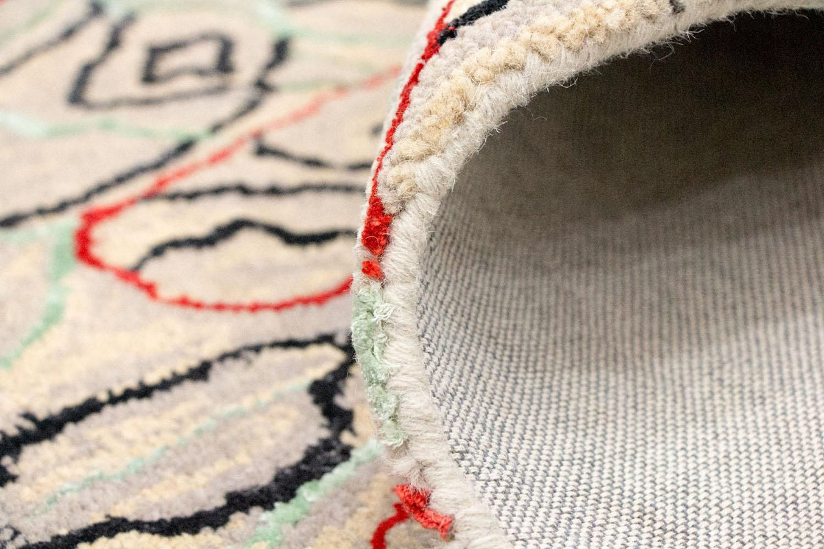 Designer Rug - 242 x 152 cm - beige