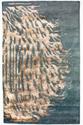 Designer Rug - 242 x 153 cm - blue