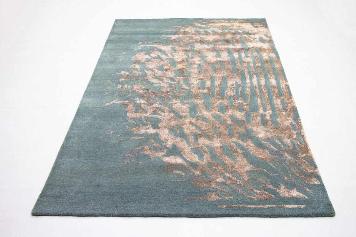Designer Rug - 242 x 153 cm - blue