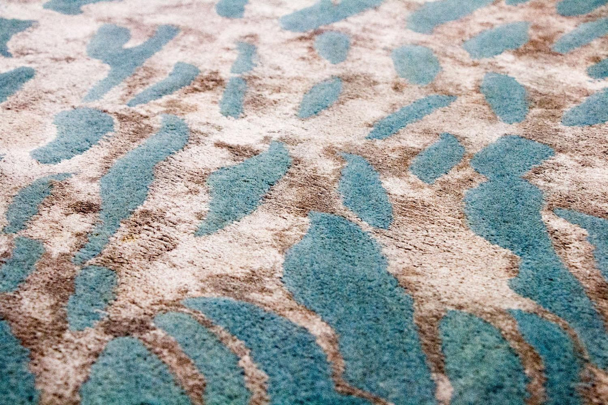 Designer Rug - 242 x 153 cm - blue