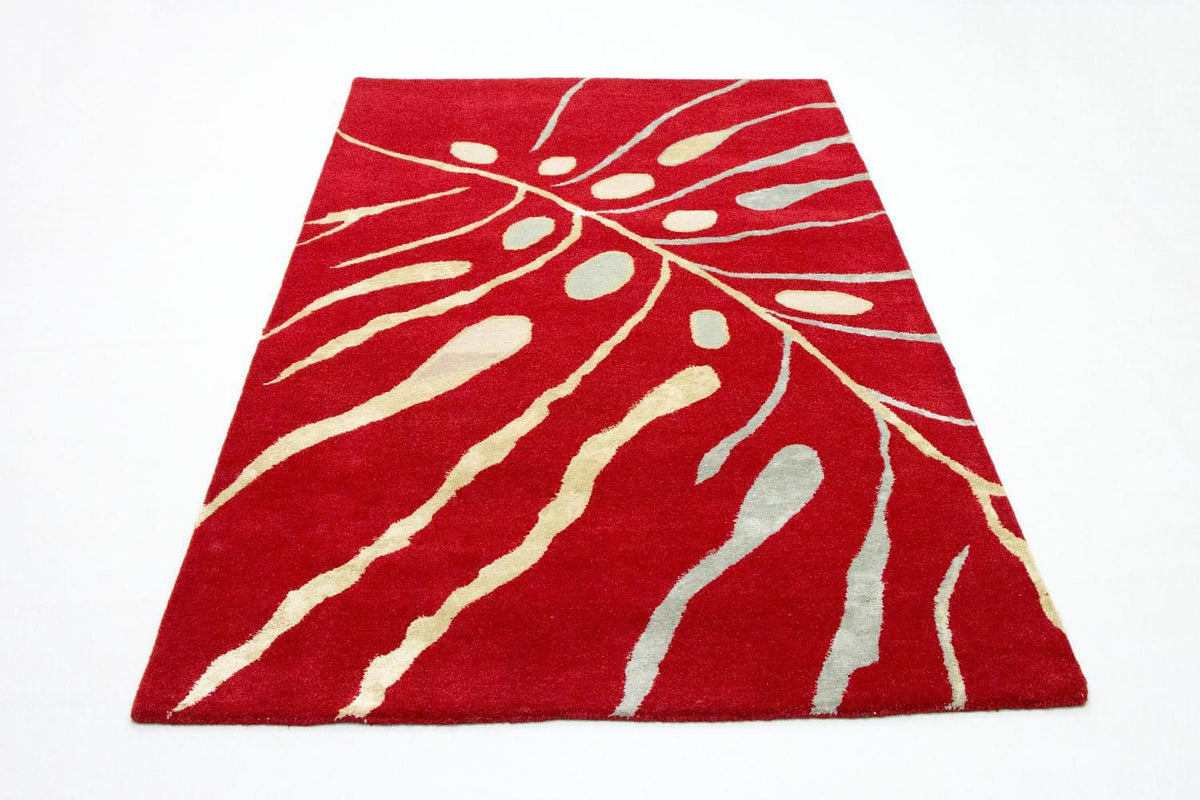 Designer Rug - 245 x 152 cm - red