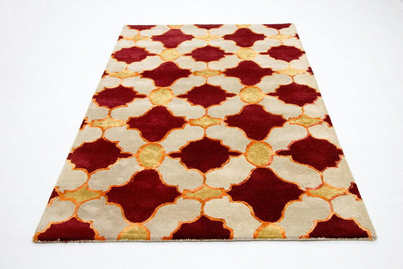Wool Rug - 243 x 152 cm - beige