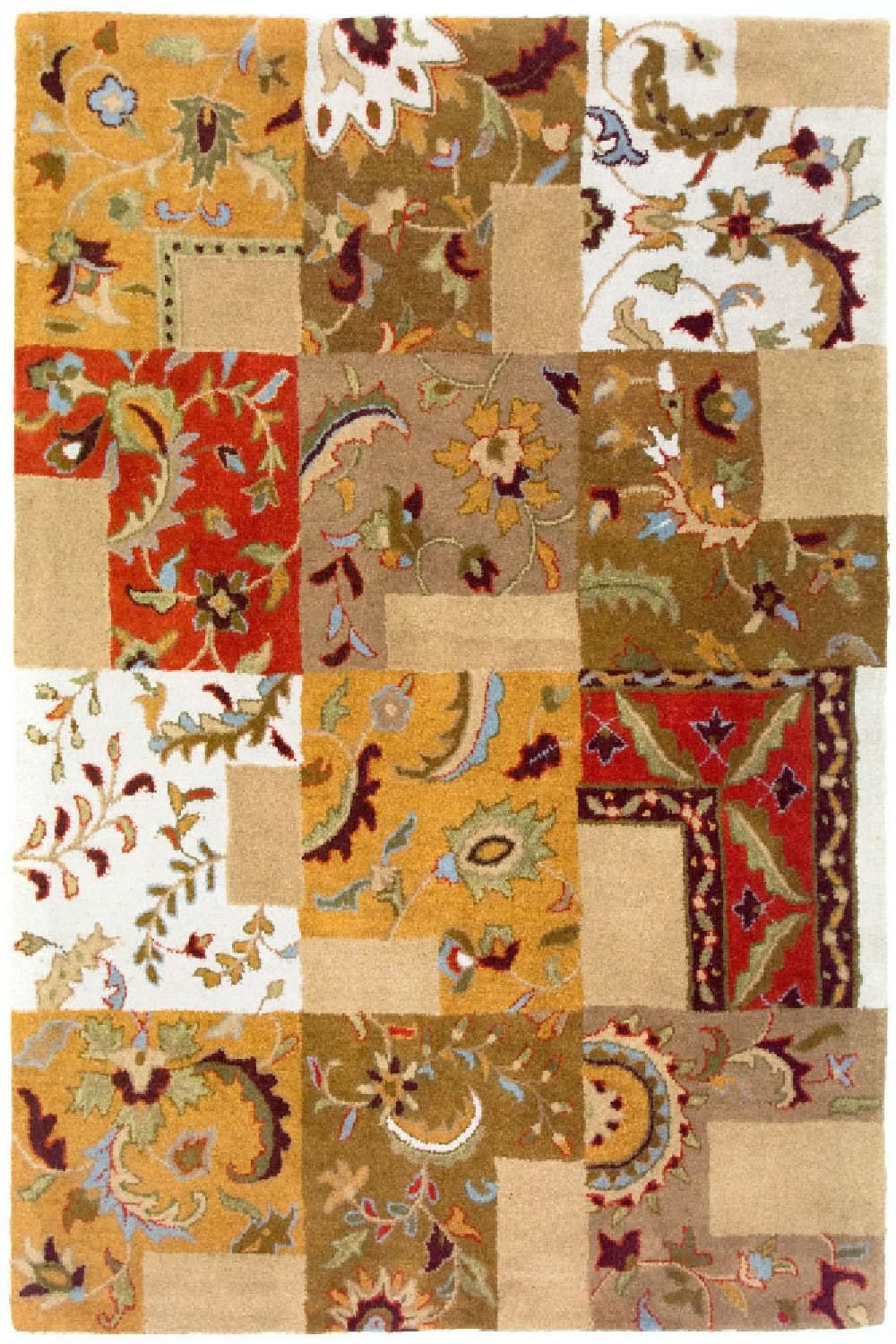 Wool Rug - 189 x 136 cm - multicolored