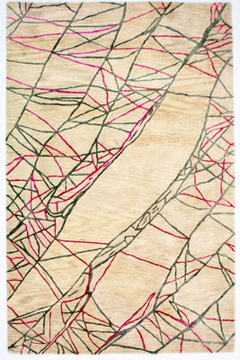 Designer Rug - 242 x 154 cm - beige