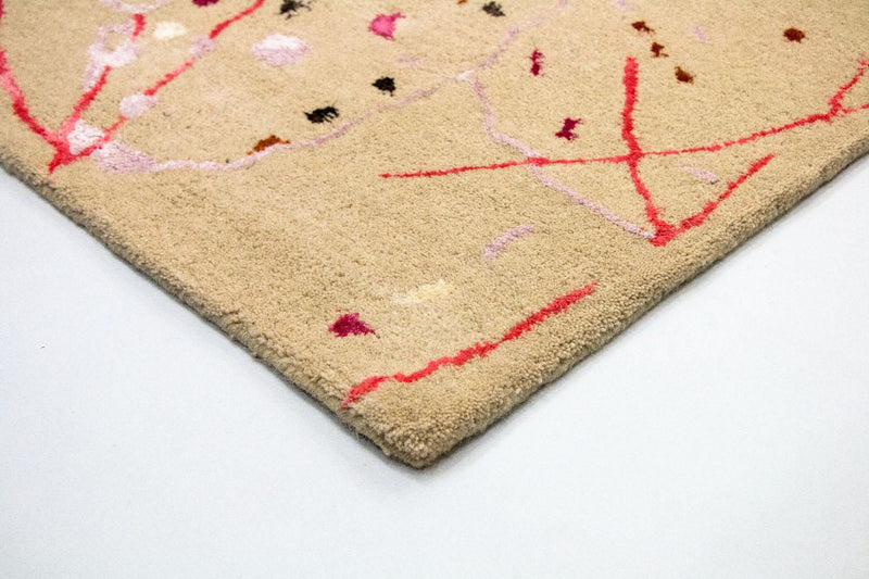 Designer Rug - 244 x 155 cm - beige