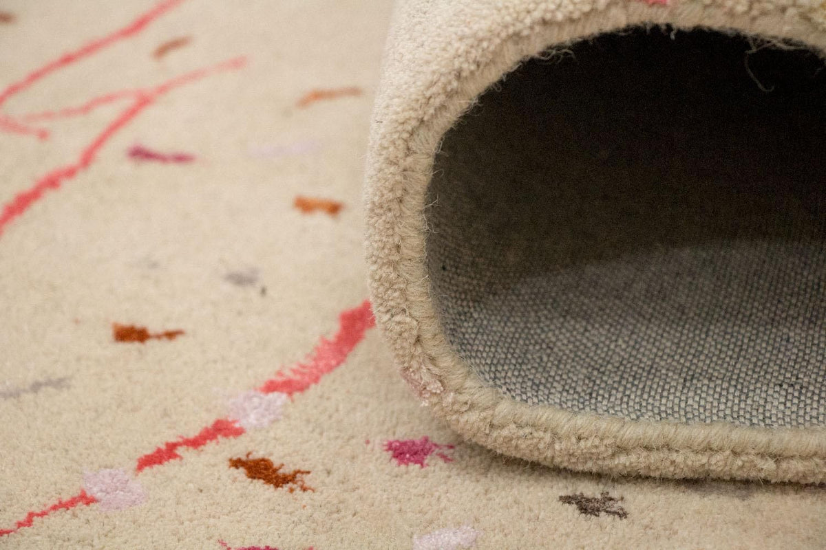 Designer Rug - 244 x 155 cm - beige