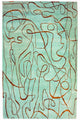Designer Teppich 246 x 154 cm Wohnzimmer Teppich