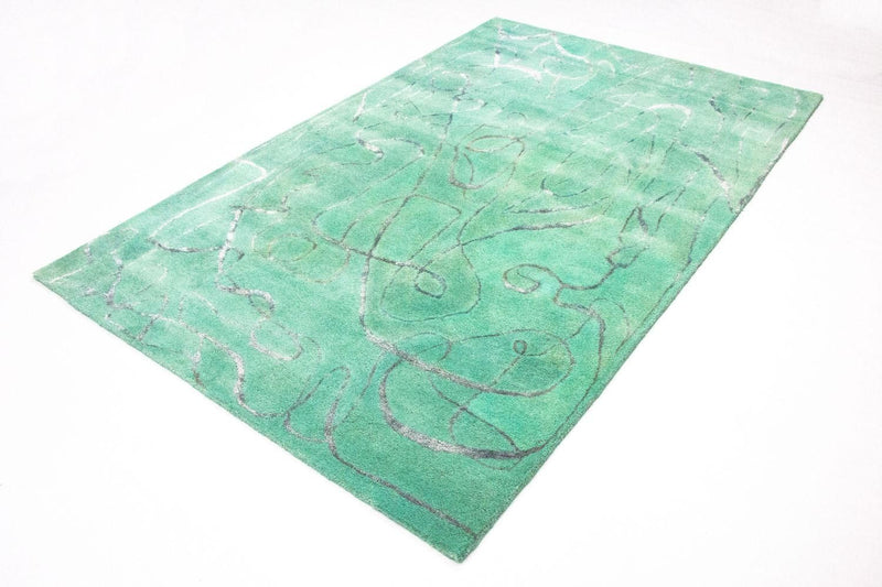 Designer Rug - 244 x 154 cm - green