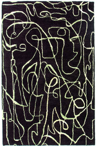 Designer Rug - 243 x 152 cm - blue