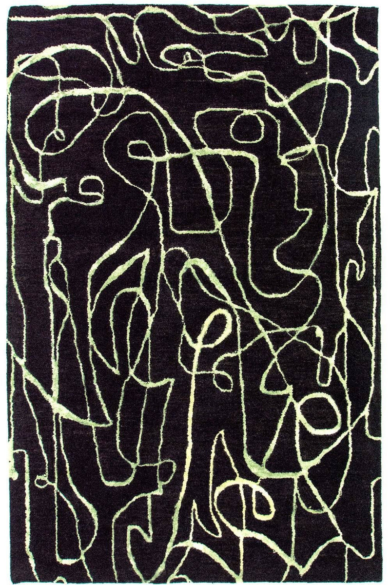 Designer Rug - 243 x 152 cm - blue