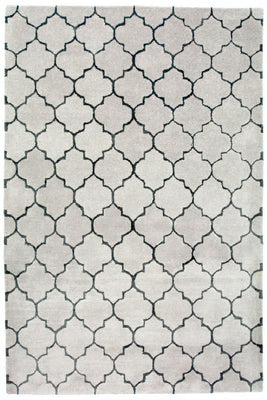 Wool Rug - 232 x 164 cm - silver